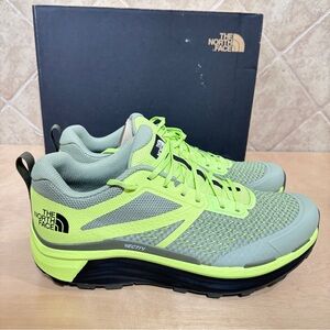 The North Face Mens Vectiv Enduris 2 NF0A5JCO Green Running Shoes Sneakers Sz 12